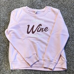 Pink Christmas Wine Sweatshirt